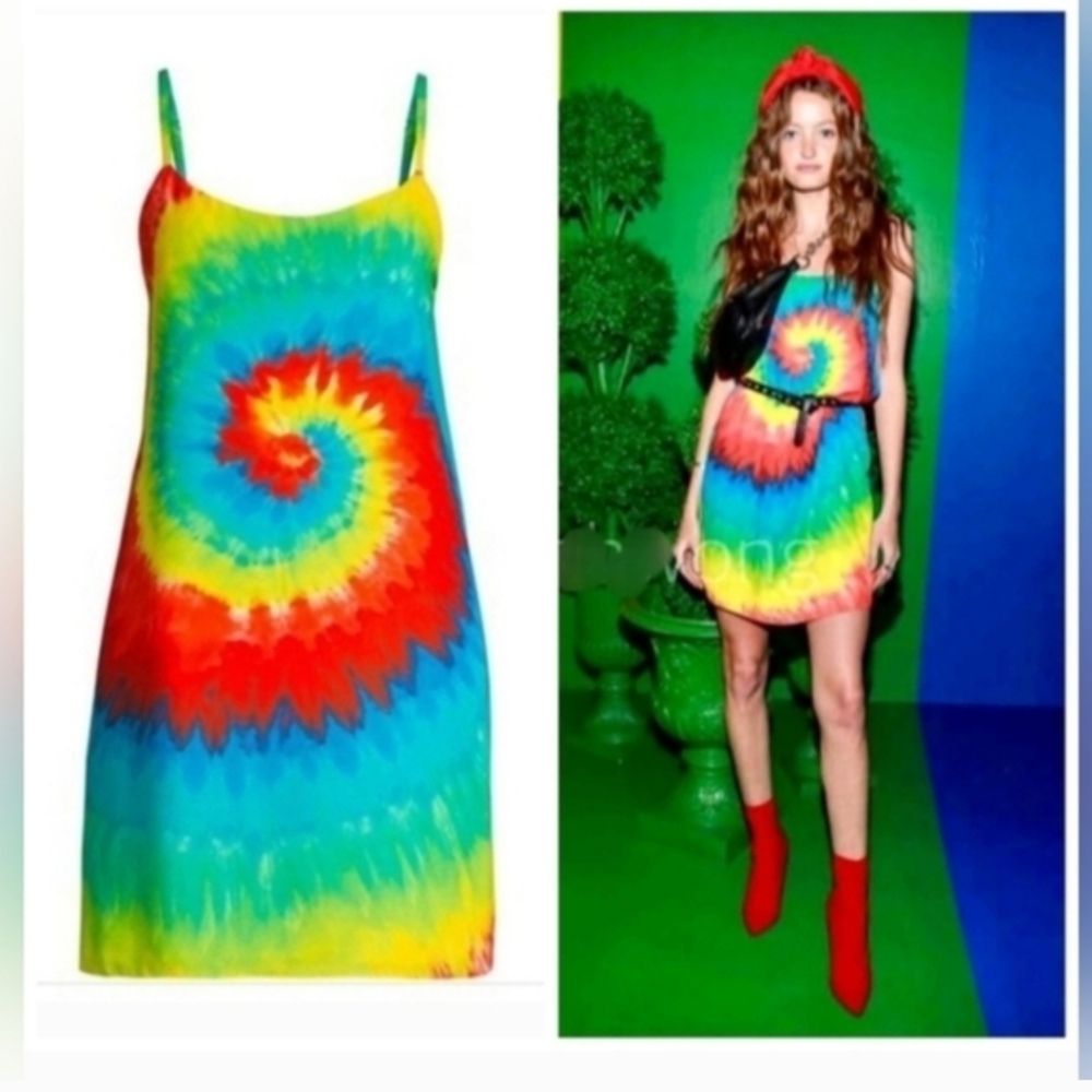 Alice + Olivia emmie tie dye mini dress SIZE Small NWT